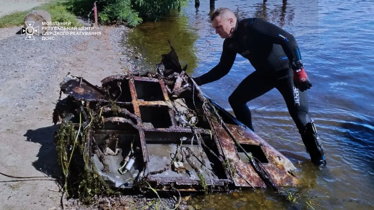 Підводний мисливець виявив у Дніпрі уламки